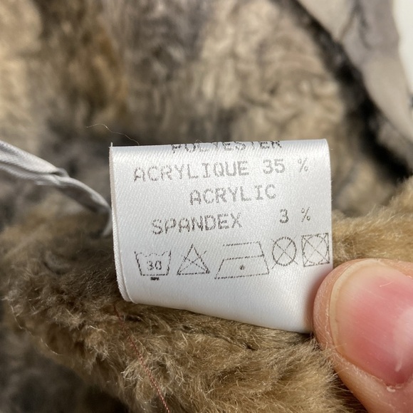 NWT SXY'S Paris Faux Leather Faux Fur‎ Women's Jacket Size 2 Grey Rocker Hippie - Picture 9 of 13